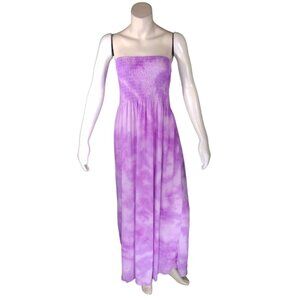 Women Purple Tie dye tube dress